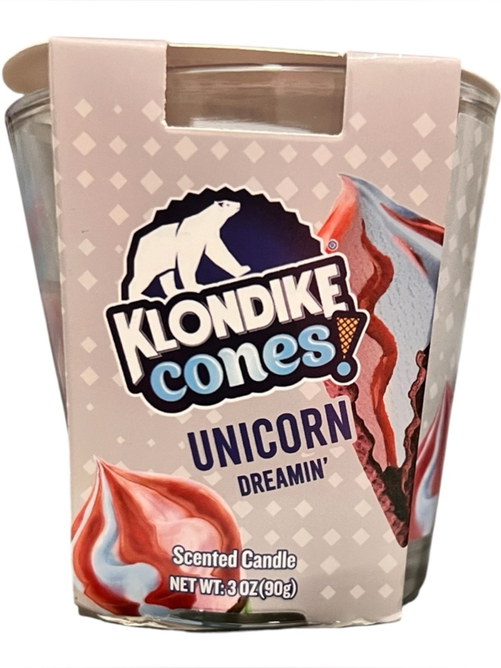 Klondike Cones Unicorn Dreamin' Scented Candle - Pink & Blue